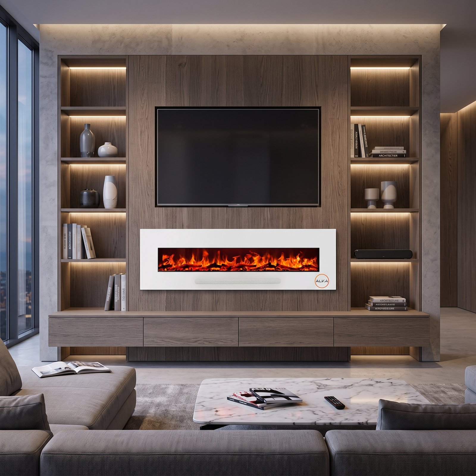 Decorative Electric Fireplaces in Pakistan | Alka Fire Fireplaces
